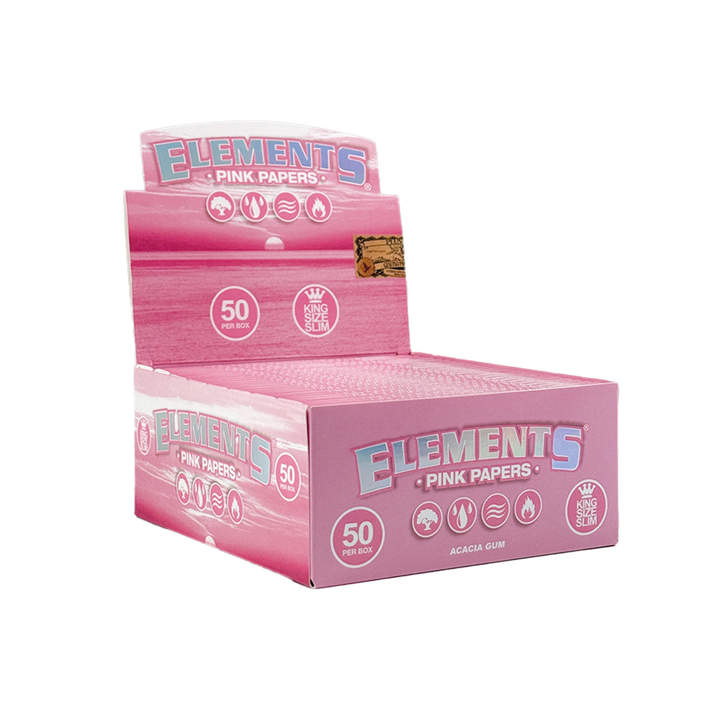 Display Elements Pink Papers King Size Slim 50 St