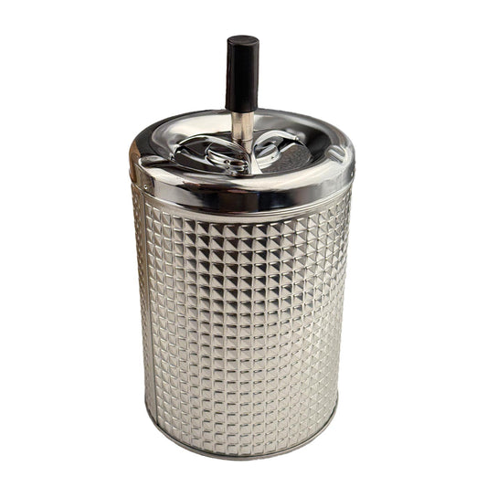 Spinning ashtray chrome/silver 20cm