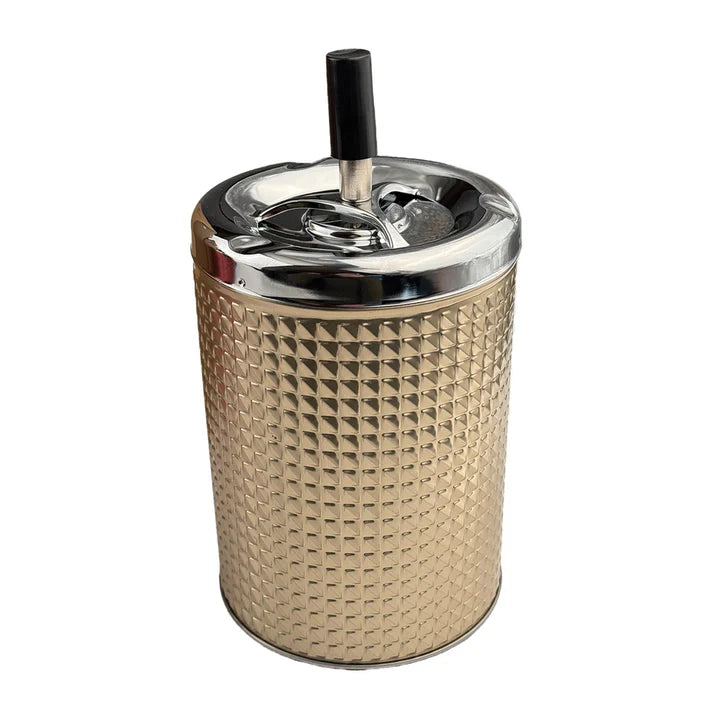 Spinning ashtray chrome/gold 20cm