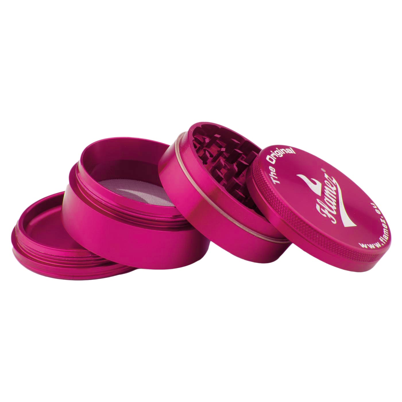 Flamez Grinder 4 Parts 63 mm Pink