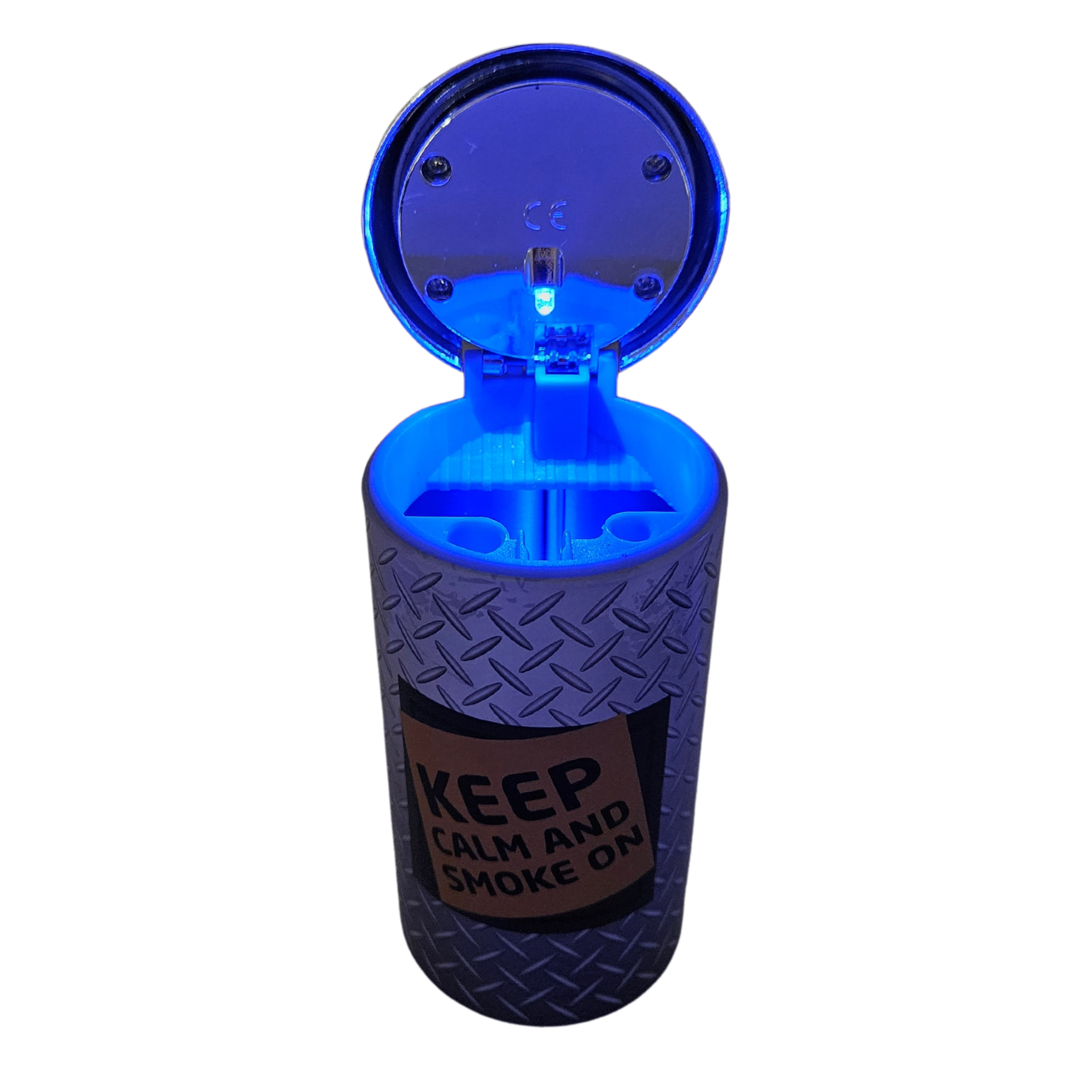 Keep Calm asbak blikje met deksel