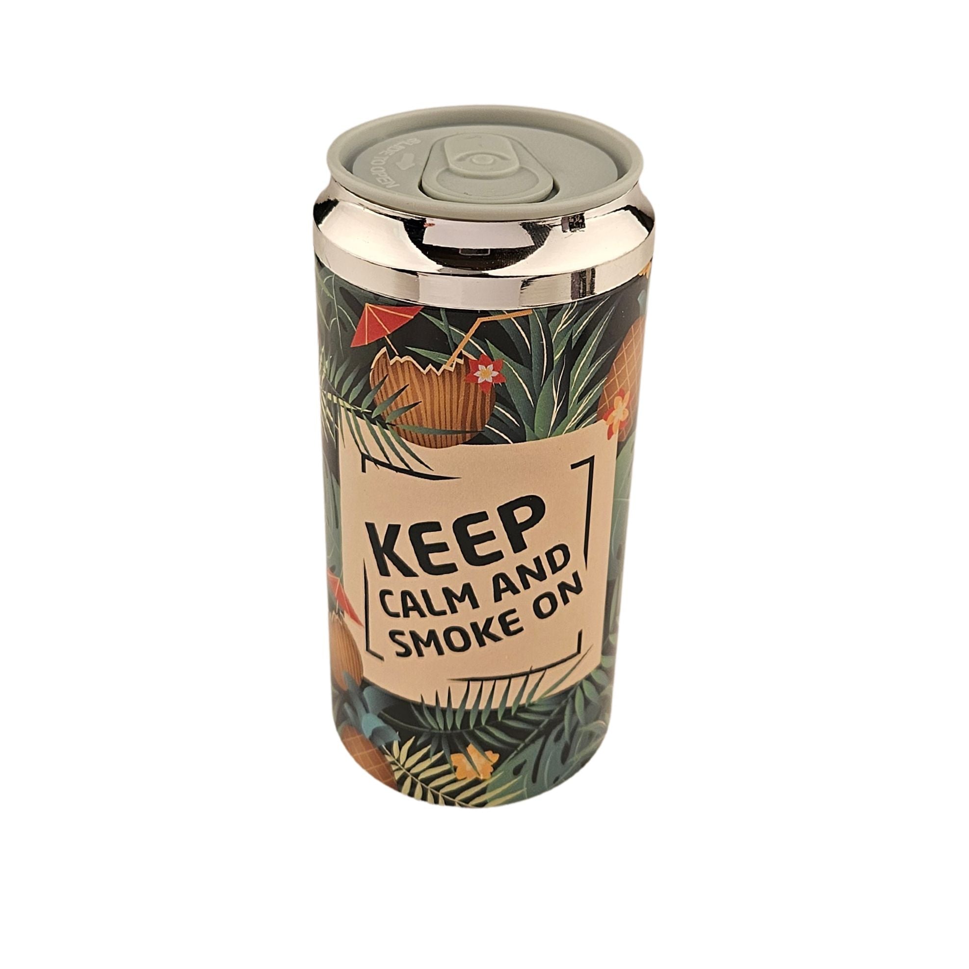 Keep Calm asbak blikje met deksel