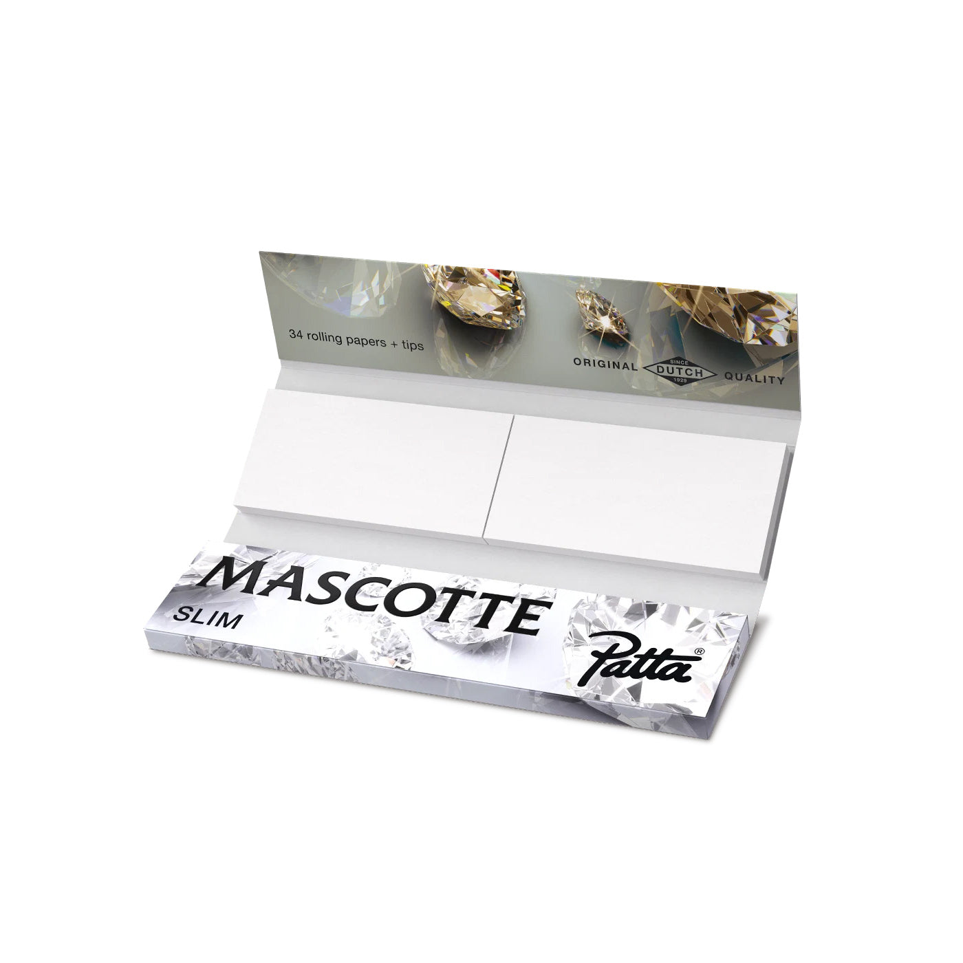 Mascotte Patta King Size Slim vloei + tips ongebleekt 50 stuks