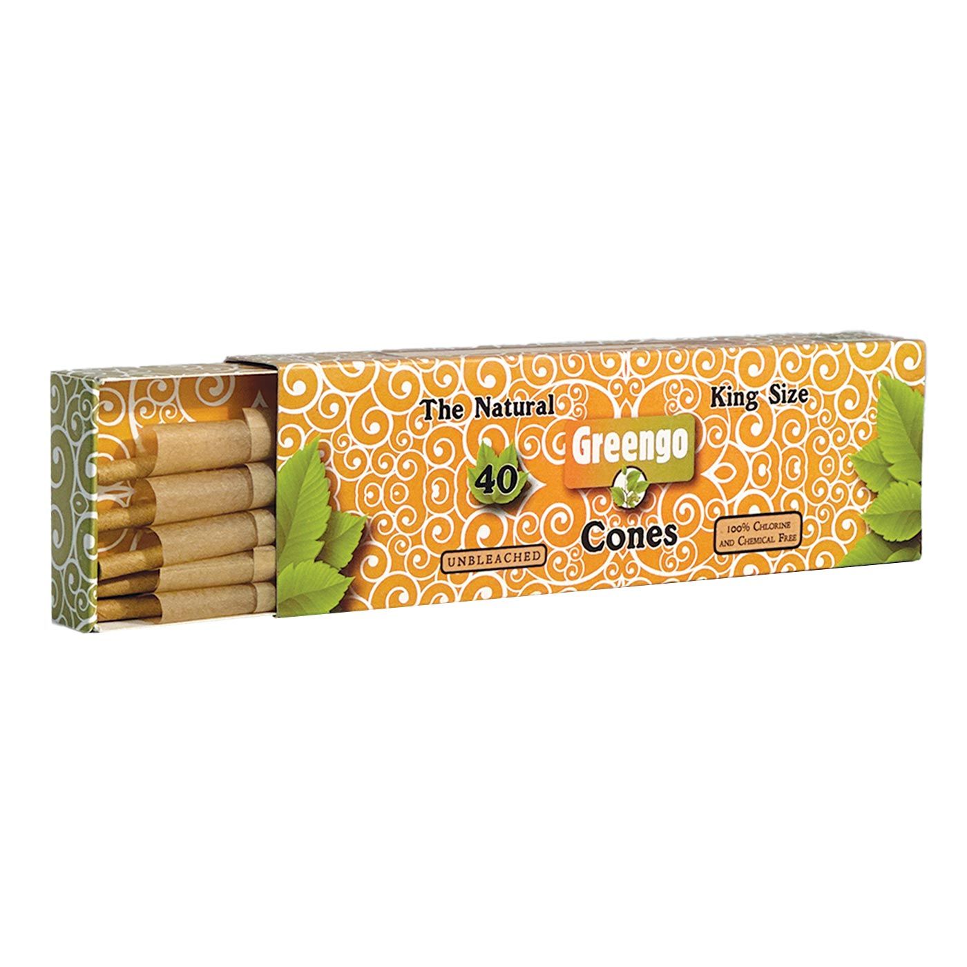 Greengo Cones King Size 109/26mm 40 pcs