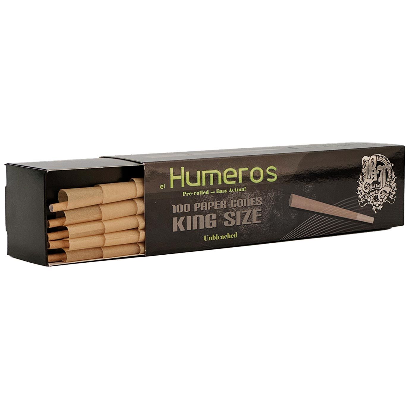 El Humeros Cones King Size Brown 109/26 mm 40/100Pcs