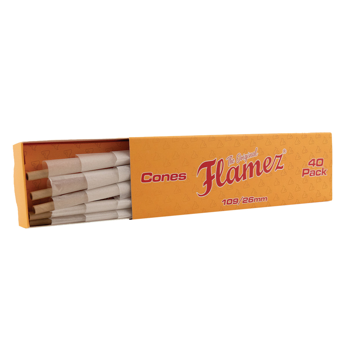 Flamez Cones King Size Bleached 109/26 mm 40 St.