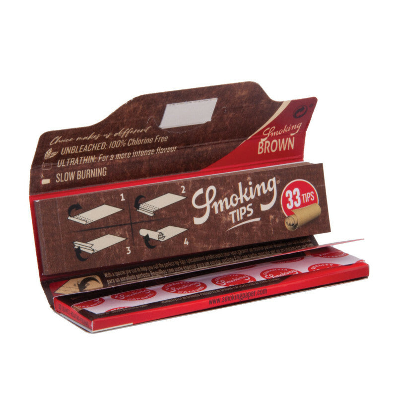 Smoking Brown King Size Slim 2-In-1 Display 24 Pcs