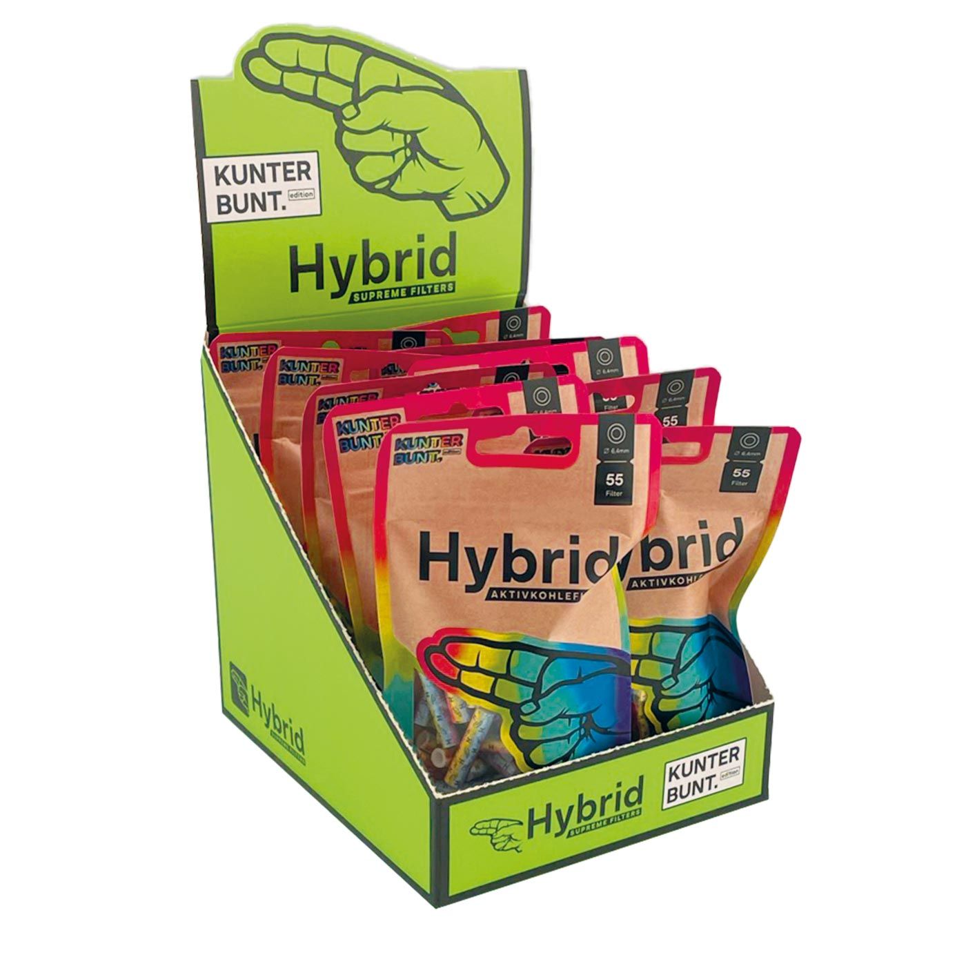 Display Hybrid Supreme Filters Rainbow LE 10x55pcs