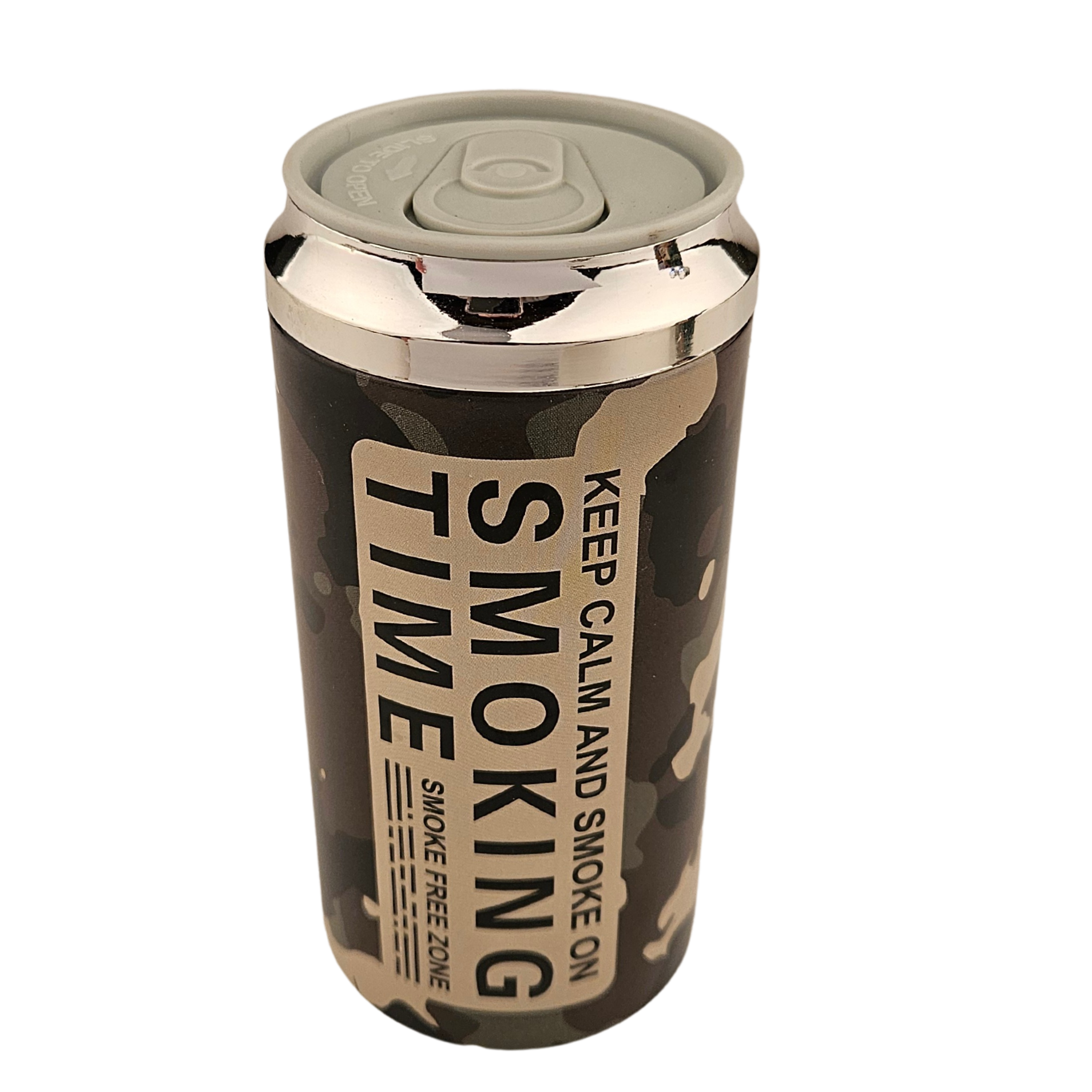 Keep Calm asbak blikje met deksel