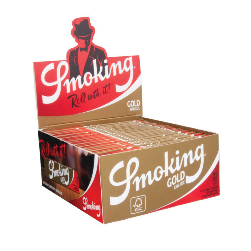 Tuxedo Gold King Size Slim Display 50 Stk