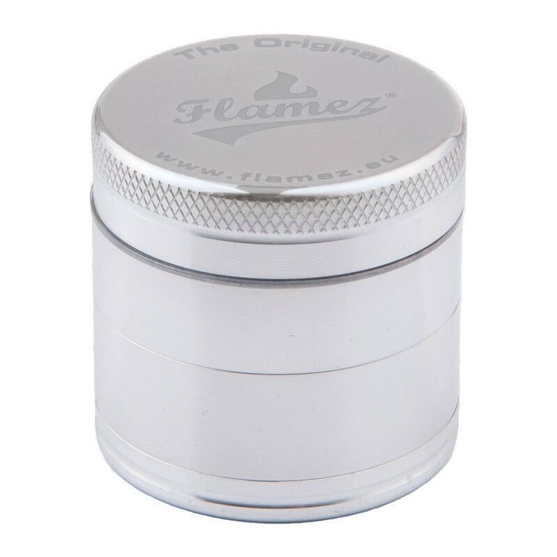 Flamez Grinder 4 Parts 40 mm Silver