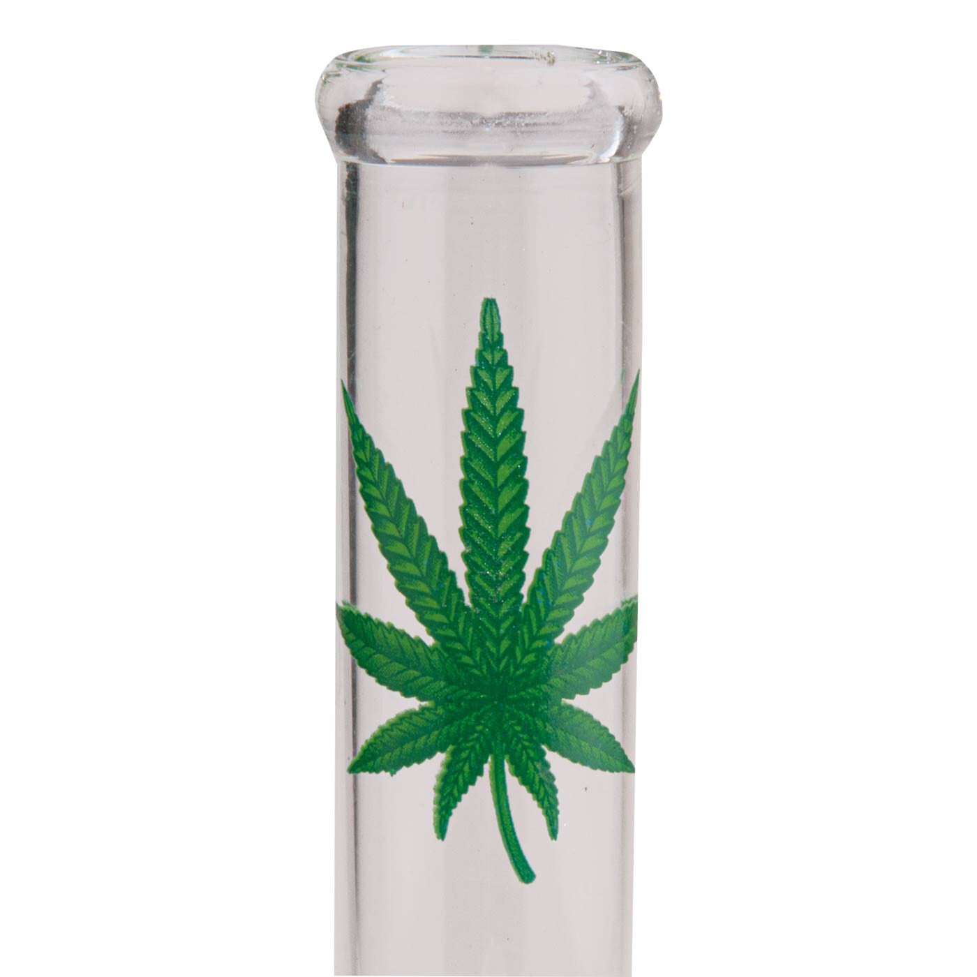 Leaf Small Glass Bong On Foot 18 Cm close up