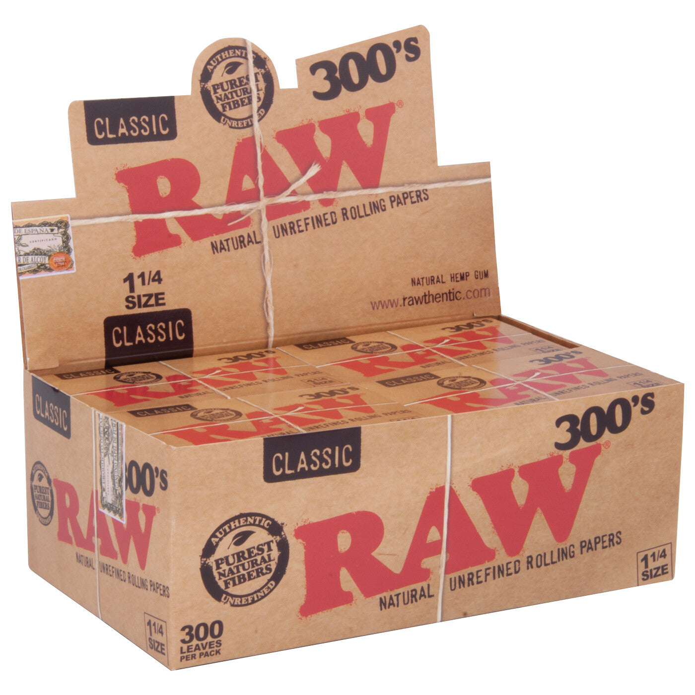 Display Raw Classic 1 1/4 300 20 Pcs