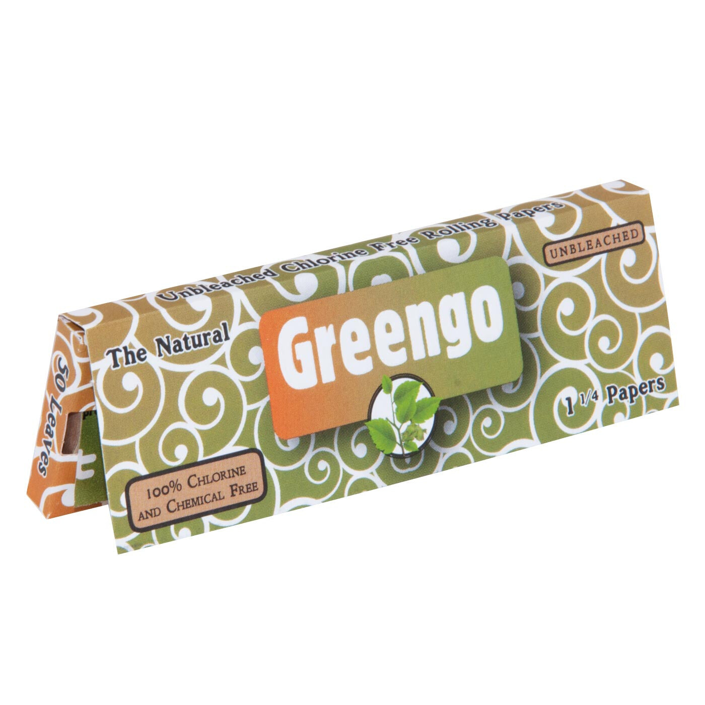 1 Pc Greengo Unbleached 1 1/4 Paper Es Zijkant