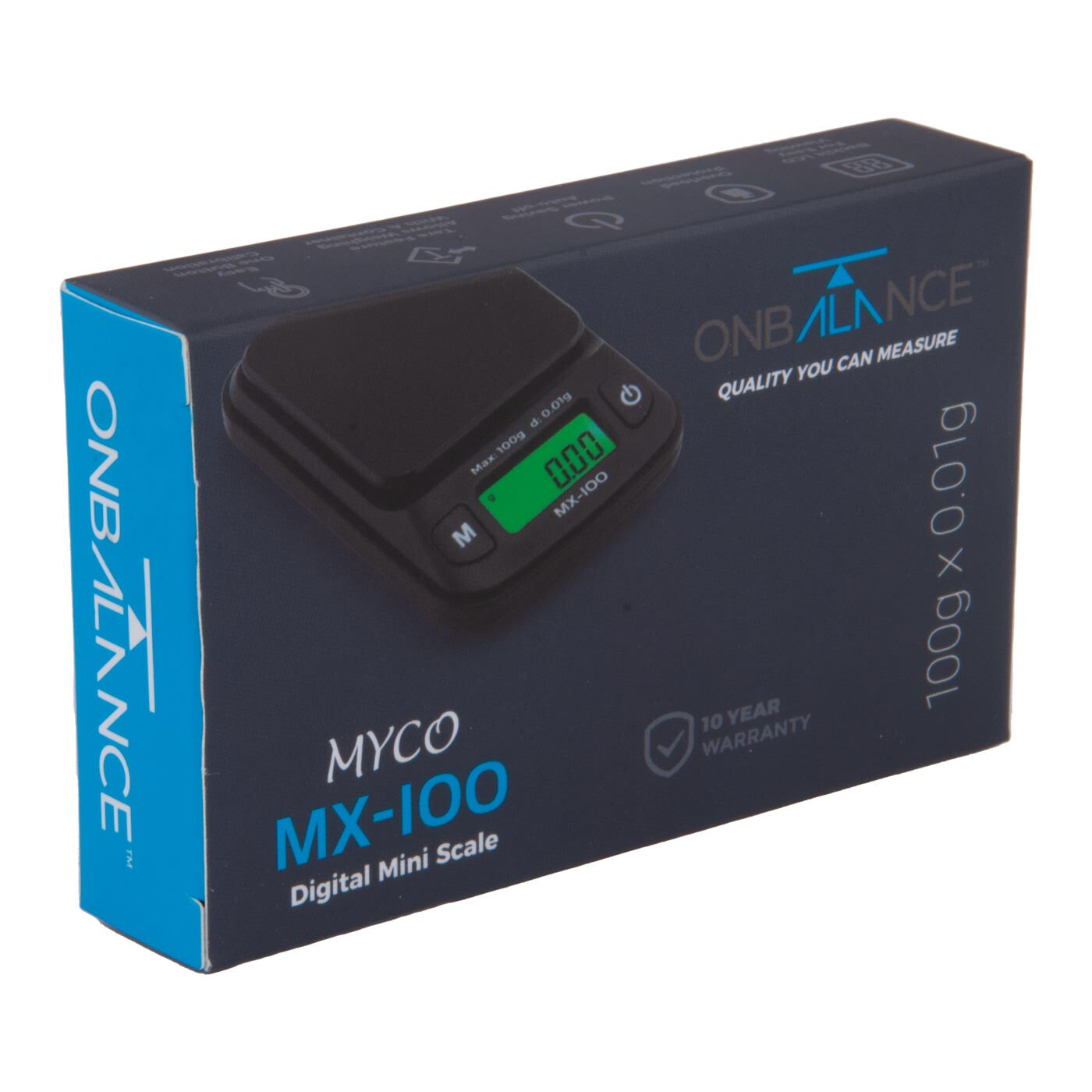 Myco Mx-100 Miniscale Black 100 X 0,01Gr verpakking