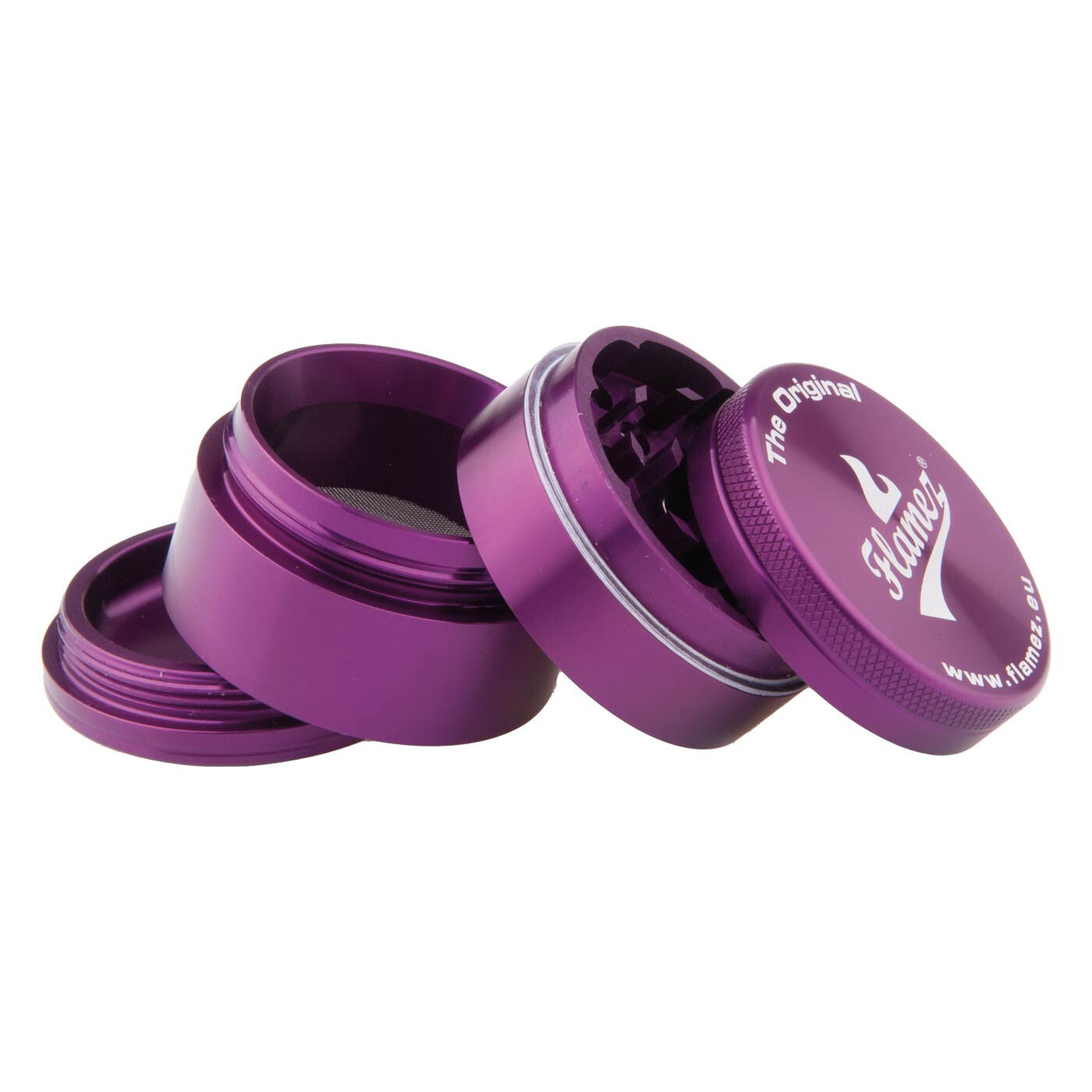 Flamez Grinder 4 Parts 40 Mm Purple open