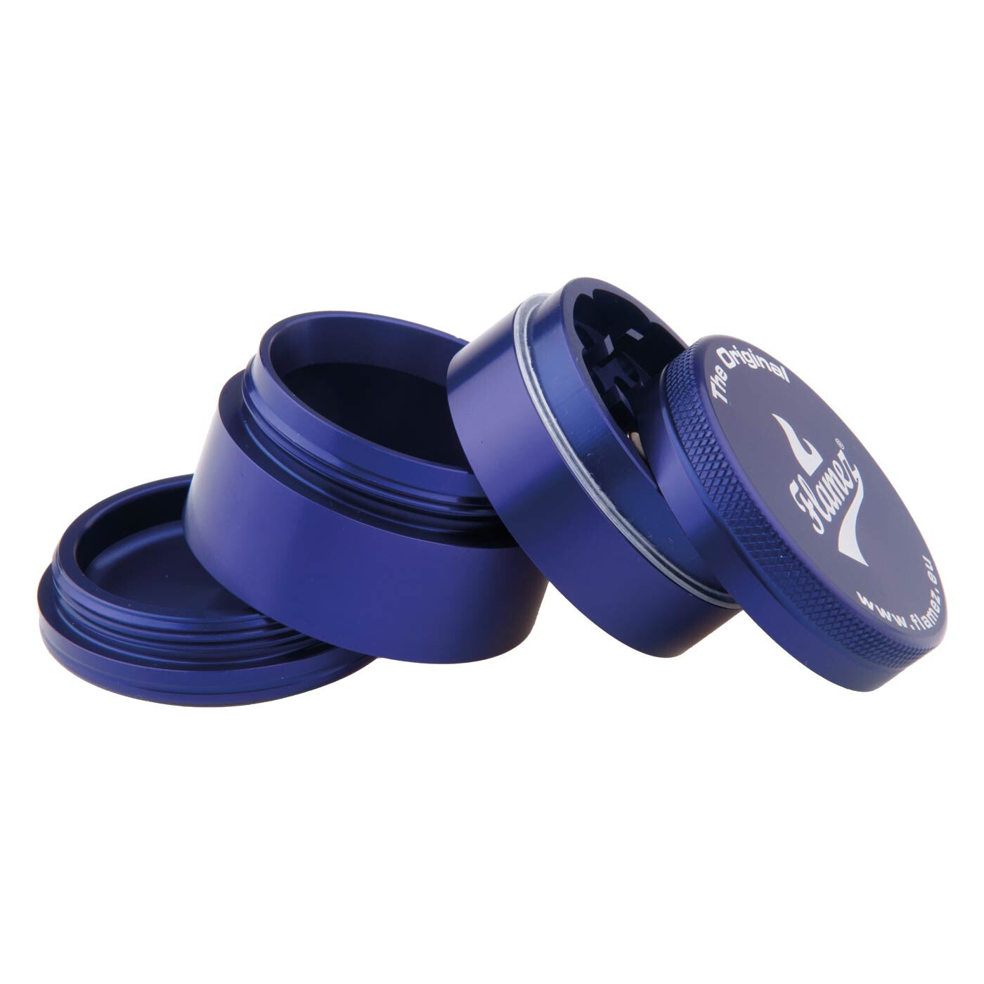 Flamez Grinder 4 Parts 50 Mm Blue open