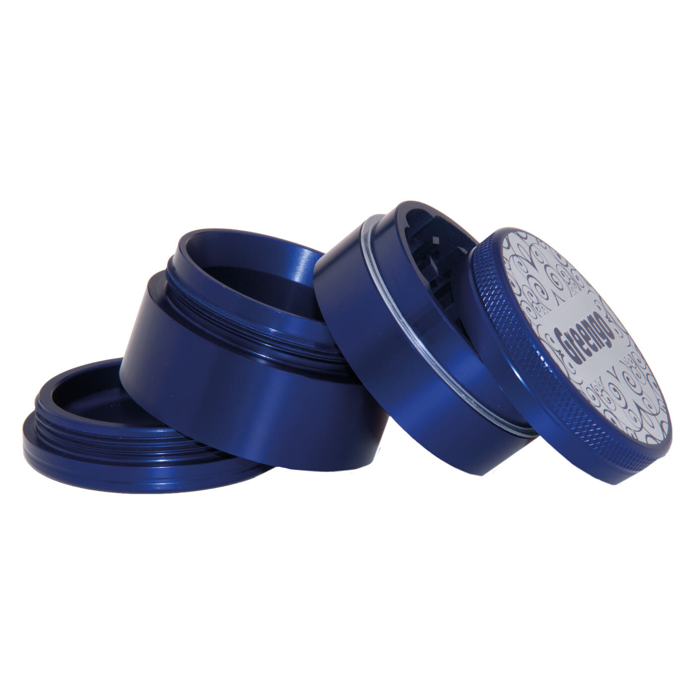 Greengo Grinder 4 Parts 50 Mm Blue open