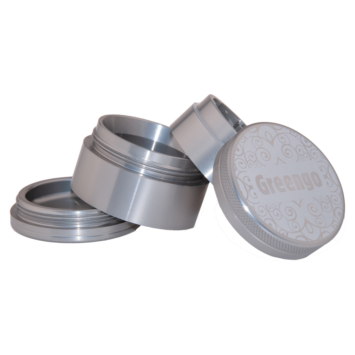 Greengo Grinder 4 Parts 50 Mm Grey voorkant