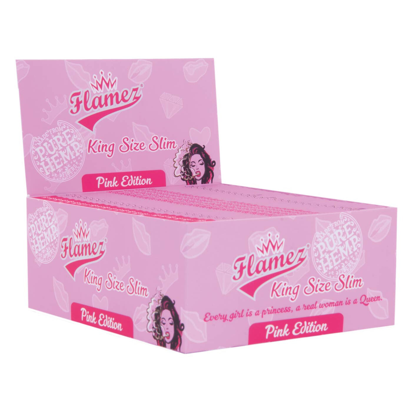 Display Flamez Pink King Size Slim Box 50Pcs