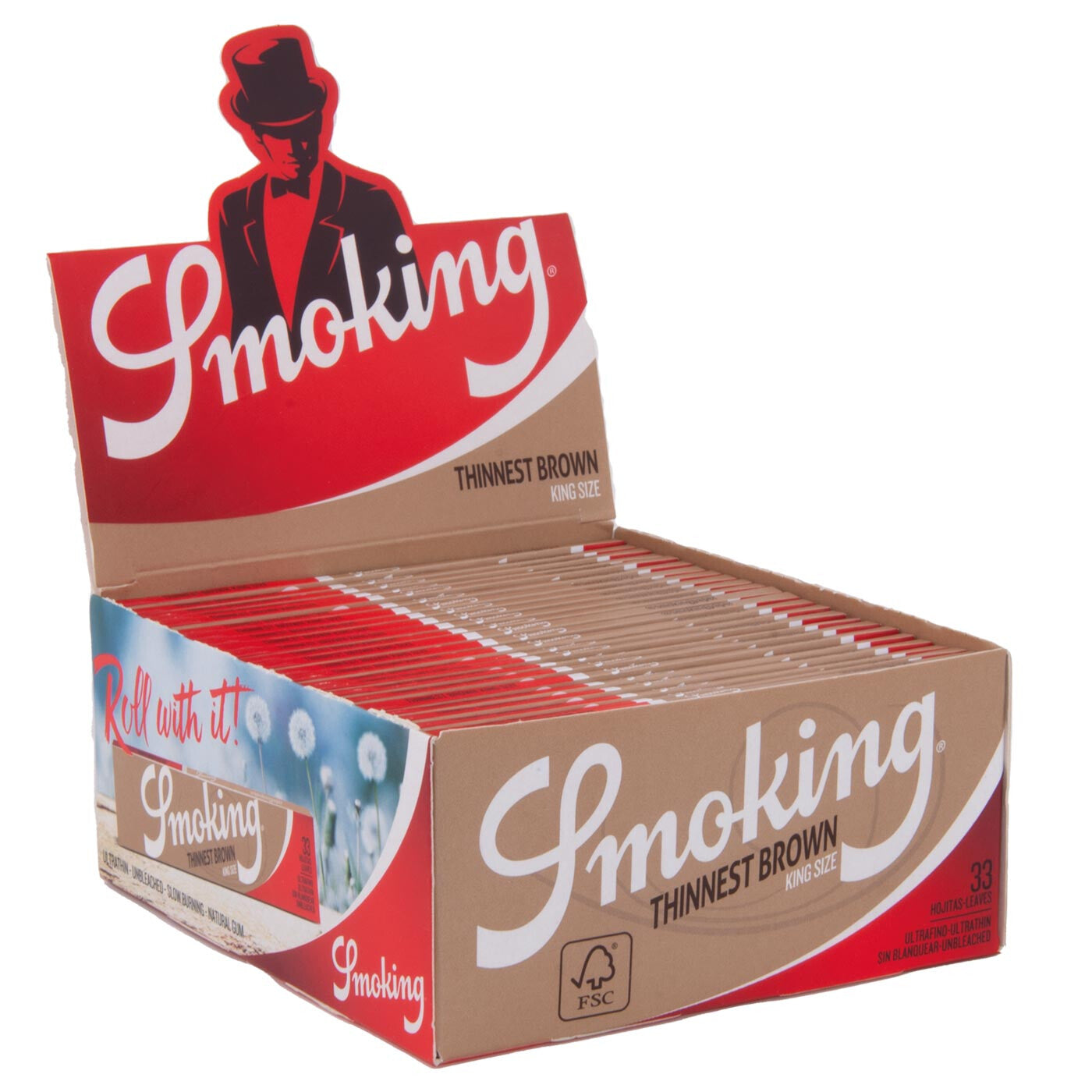 Display Smoking Kss Brown Thinnest 50 Pcs