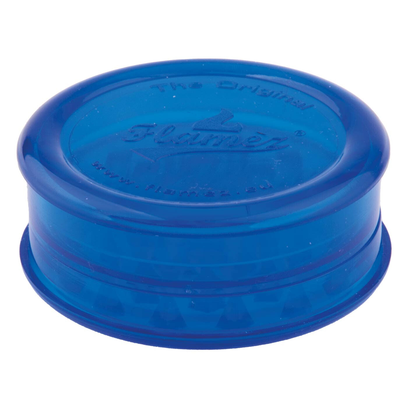 Acrylic Super Grinder With Stash Compartment Blue
