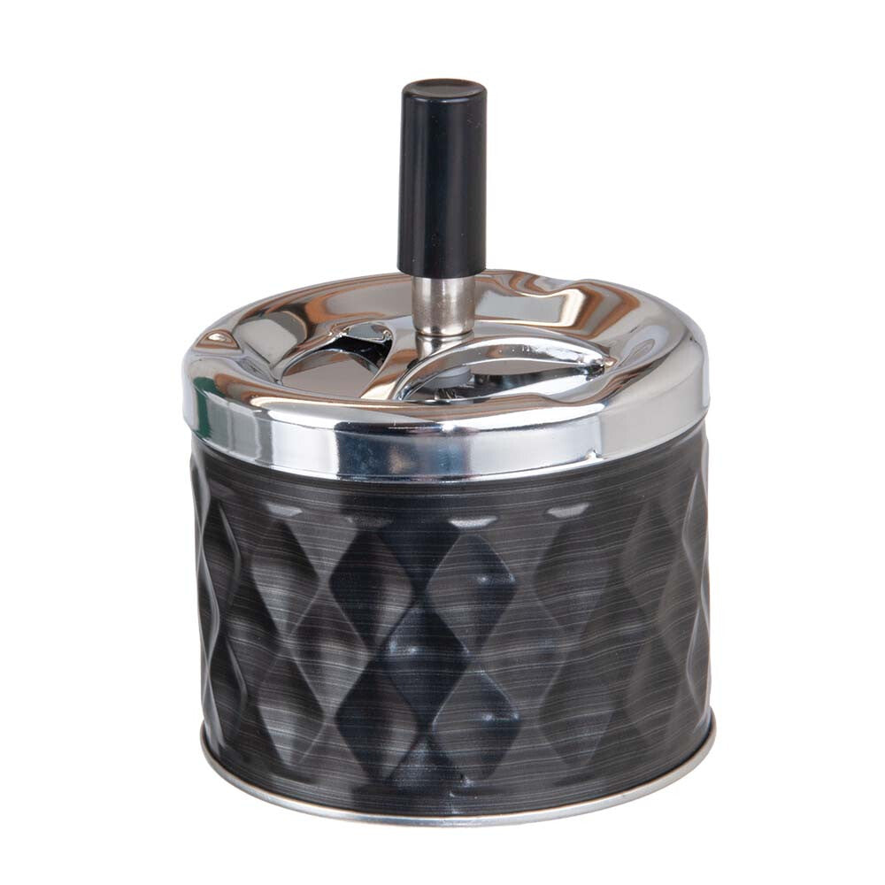 Angelo Spin Ashtray Black Matt
