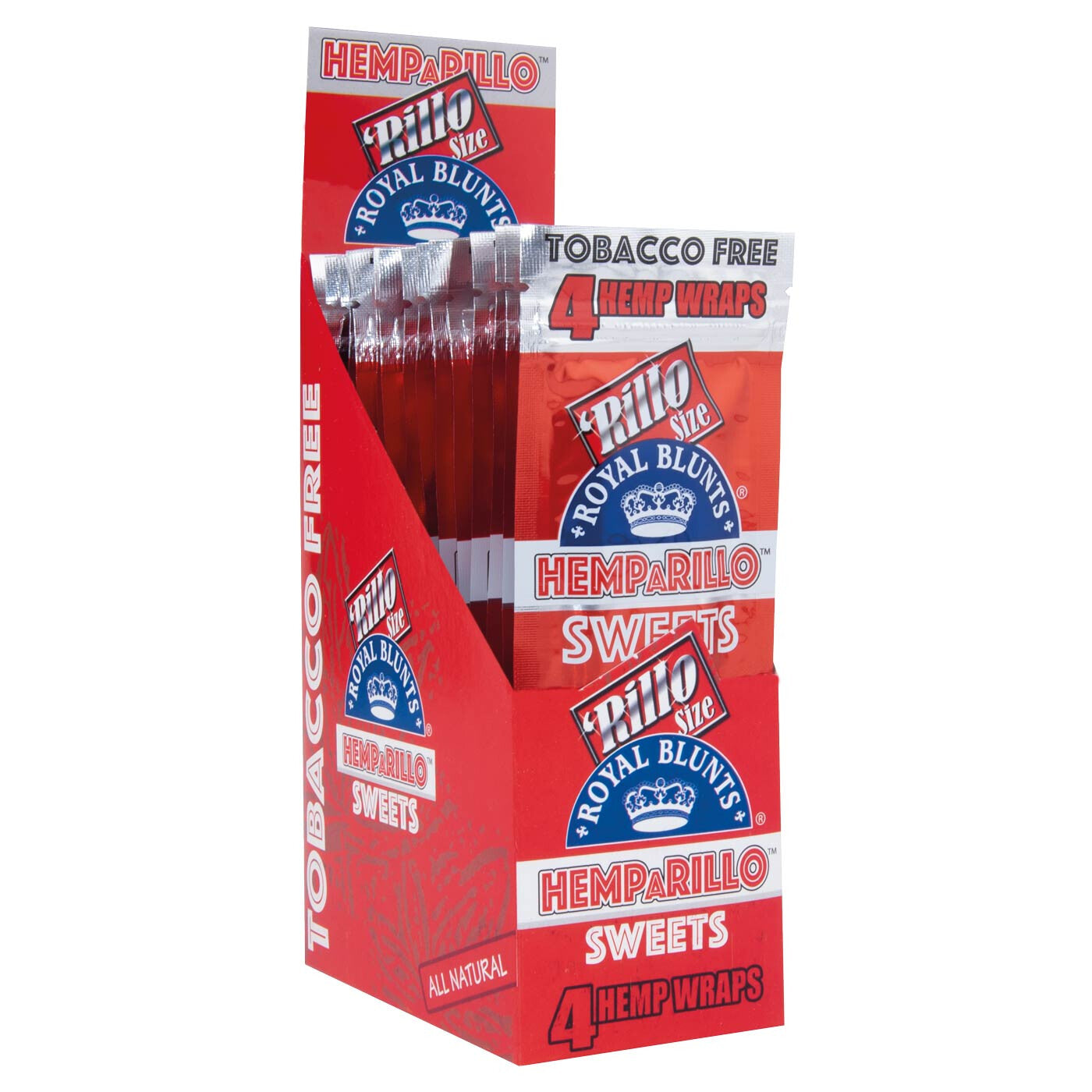 Display Hemparillo Hemp Blunts Sweets 15X4 Pcs