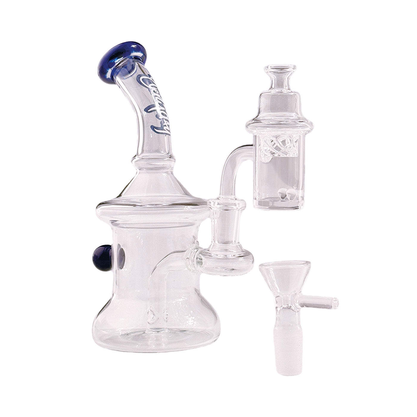 Dogg lbs Everyday Mini Rig Hydrant Waterpijp Blauw 16,5 cm