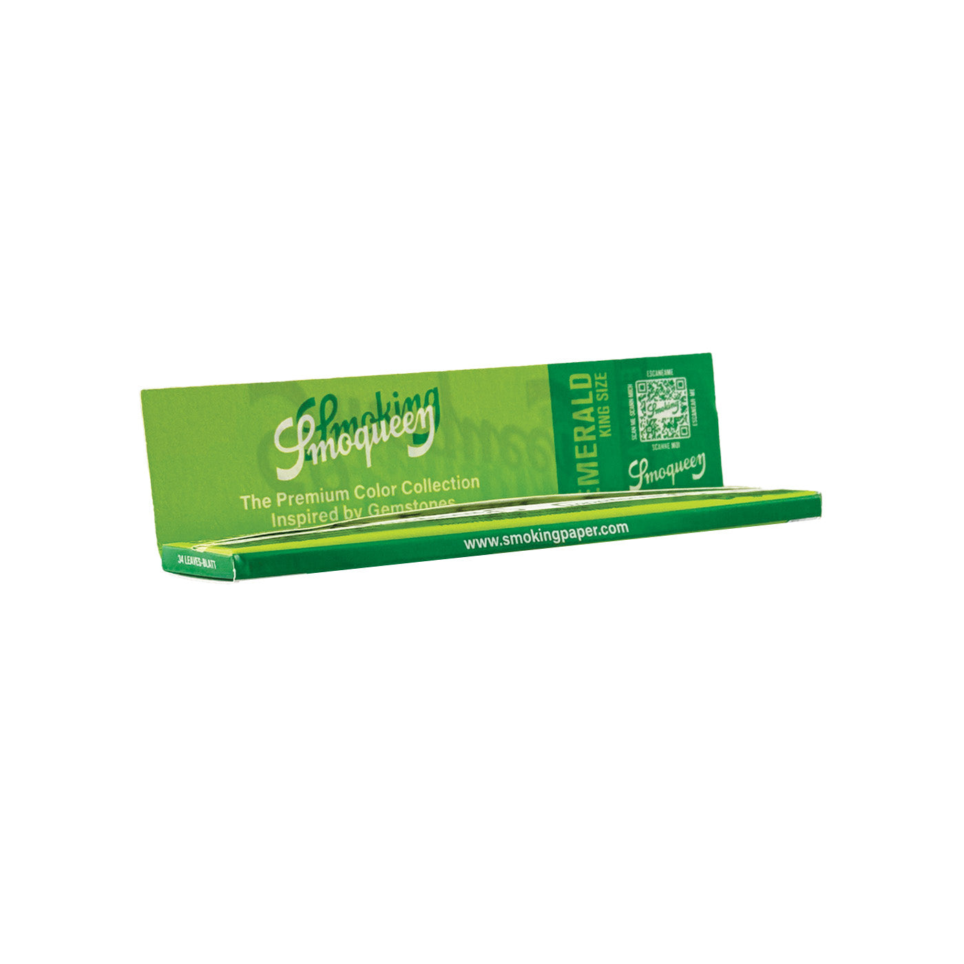 Smoking Smoqueen Emerald King Size Slim vloei 50 stuks