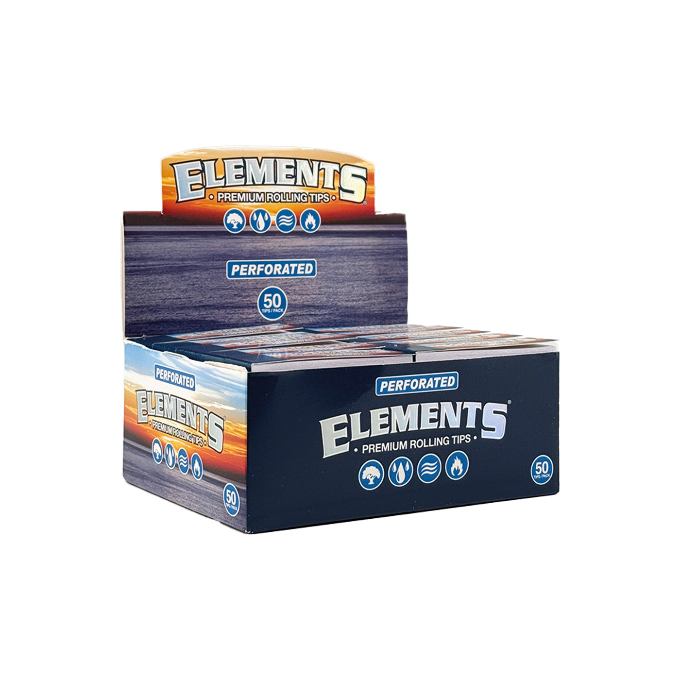 Elements Filter Tips Perforated 50 pcs