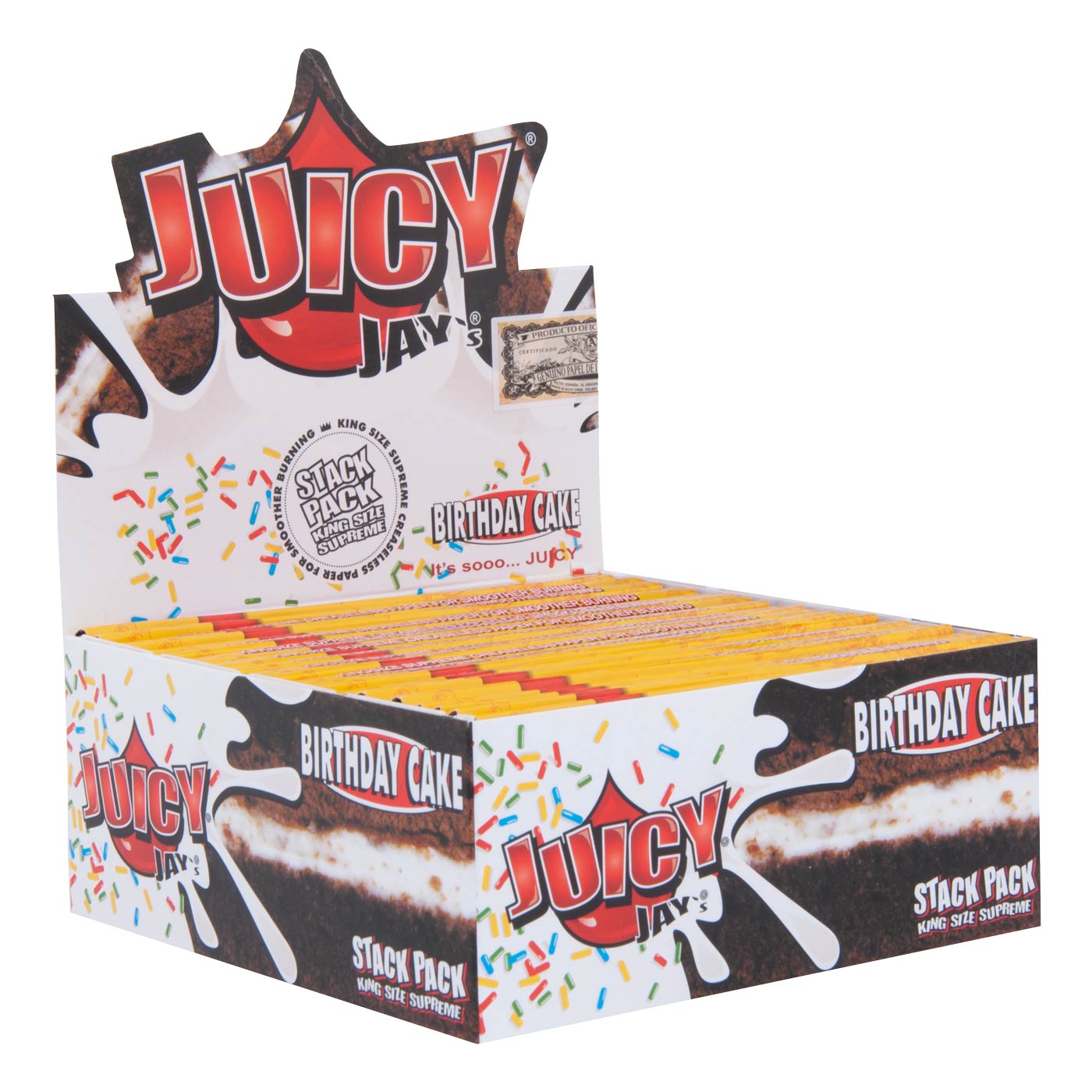 Juicy Jays Birthday Cake Papers King Size Slim (boîte / 24)