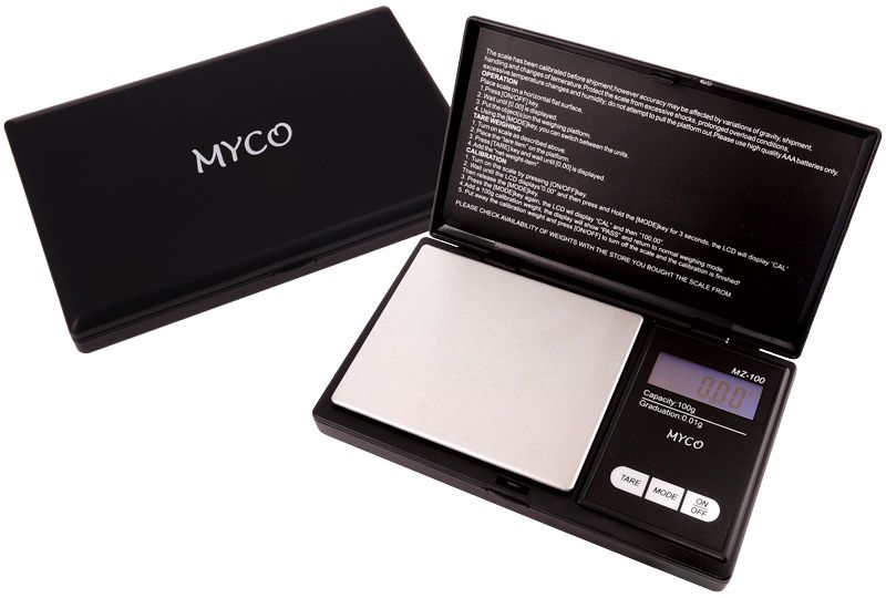 Myco Pocketscale Mz-200 100 x 0.01 Gr Black