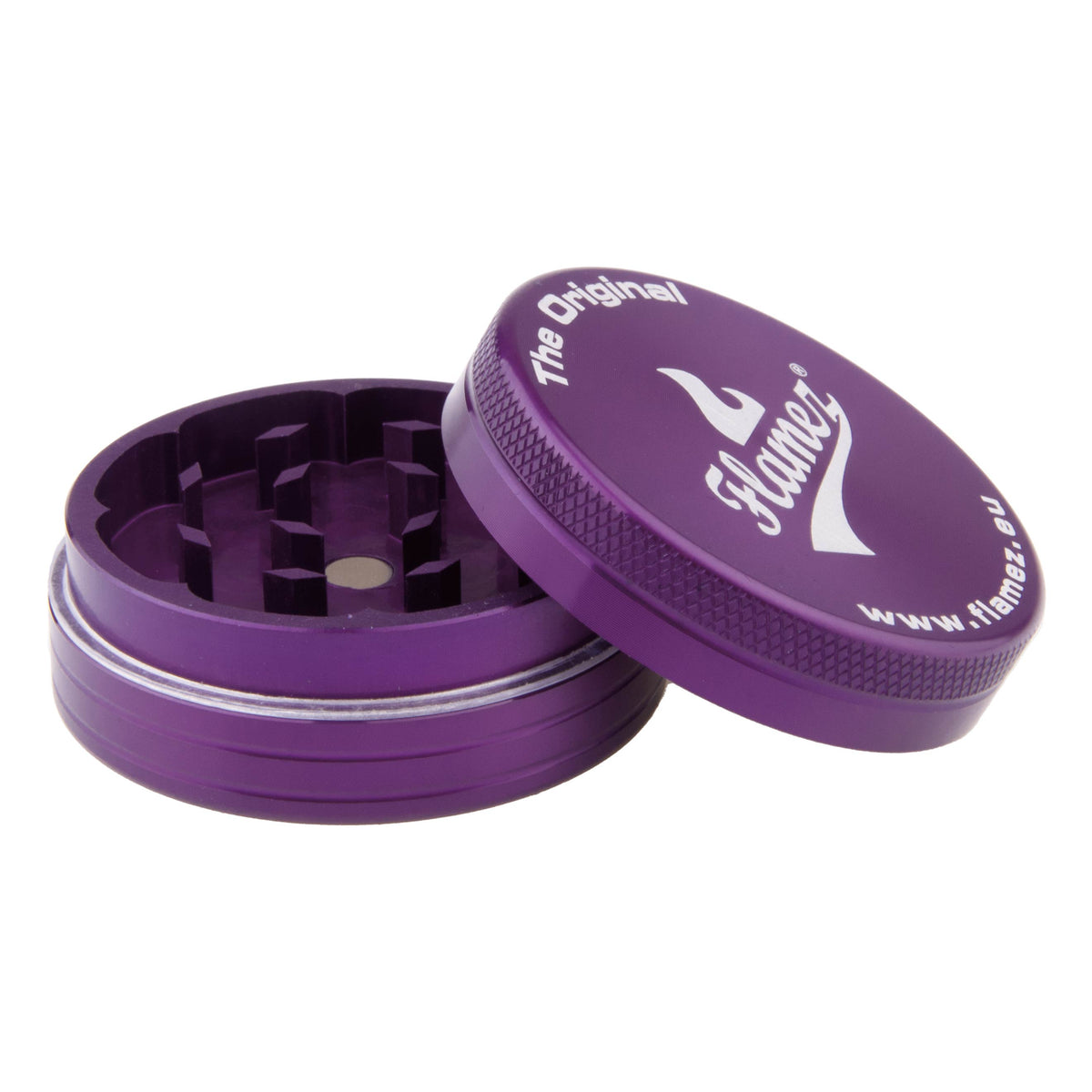 Flamez Grinder 2-Delig 50mm Paars | Wiet Grinder Kopen
