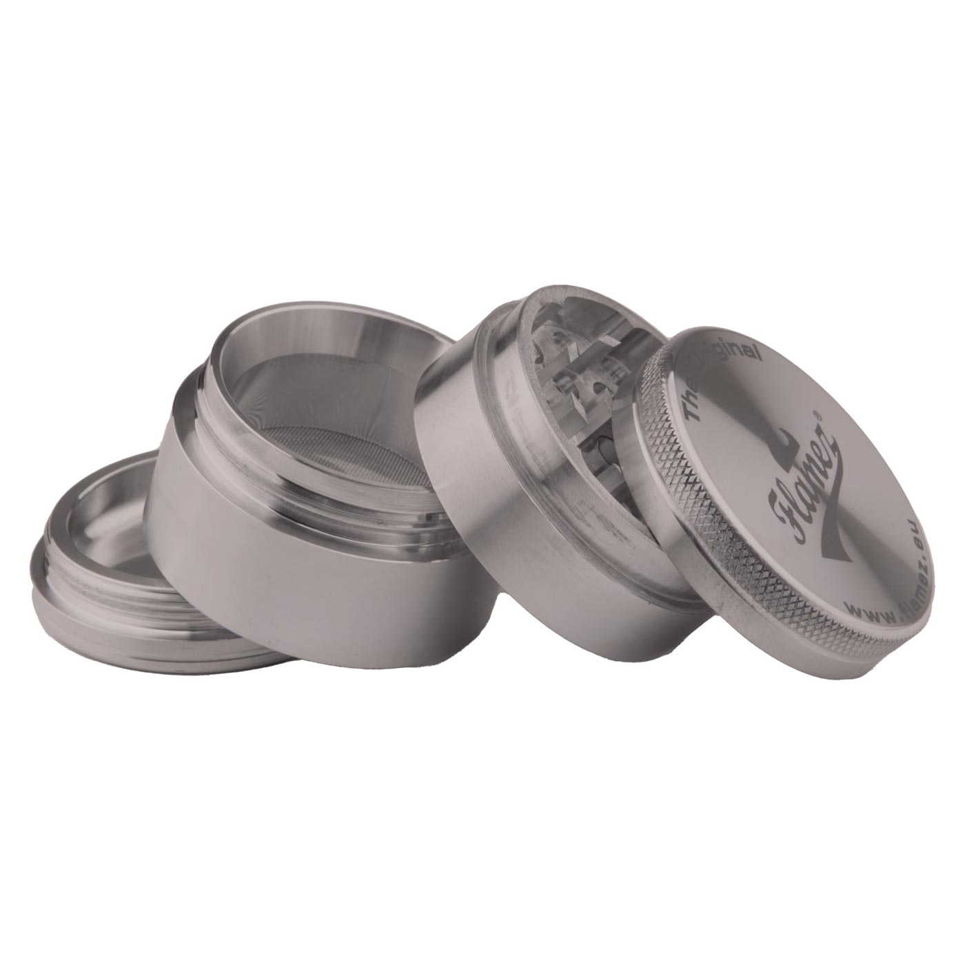 Flamez Grinder 4 parts 50 mm Grey