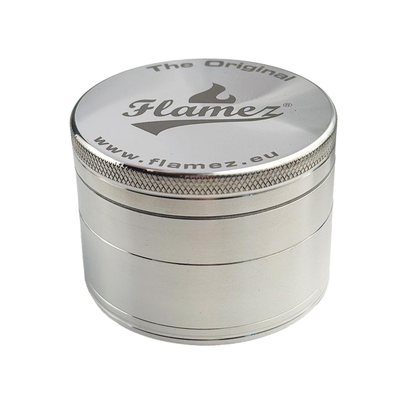 Flamez Grinder 4 Parts 63 mm Silver
