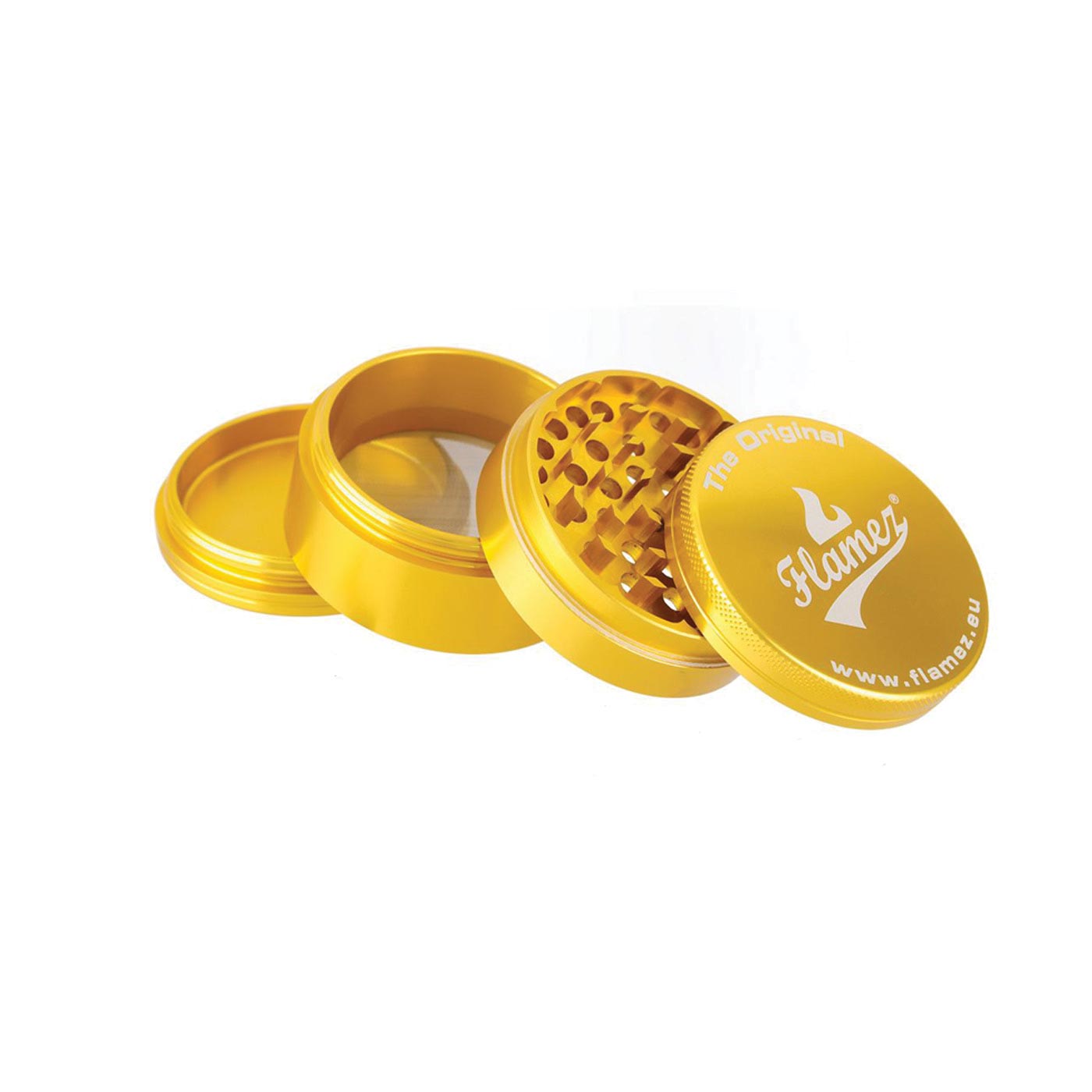 Flamez Grinder 4 Parts 63 mm Gold