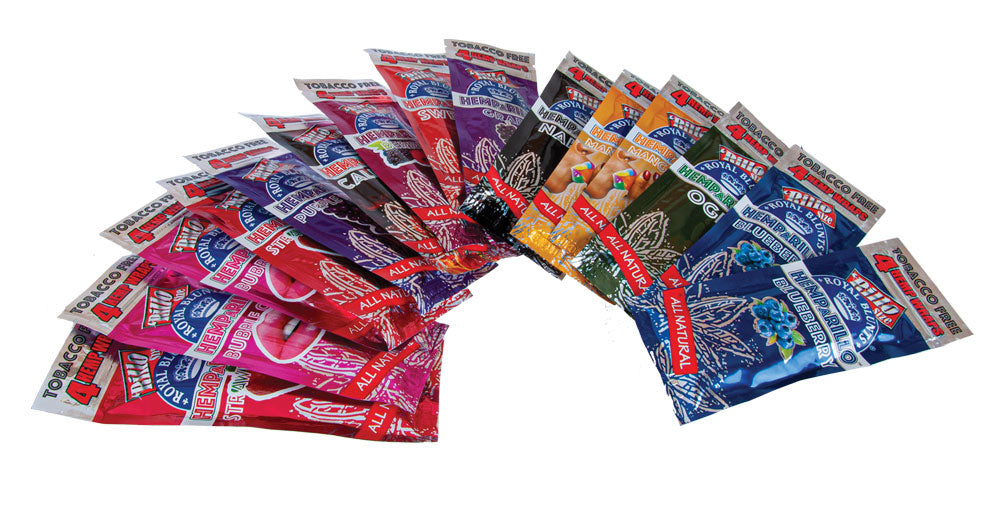 Display Royal Blunts Hemparillo Hanf Blunts Mix 'N' Roll 15 x 4 Stk