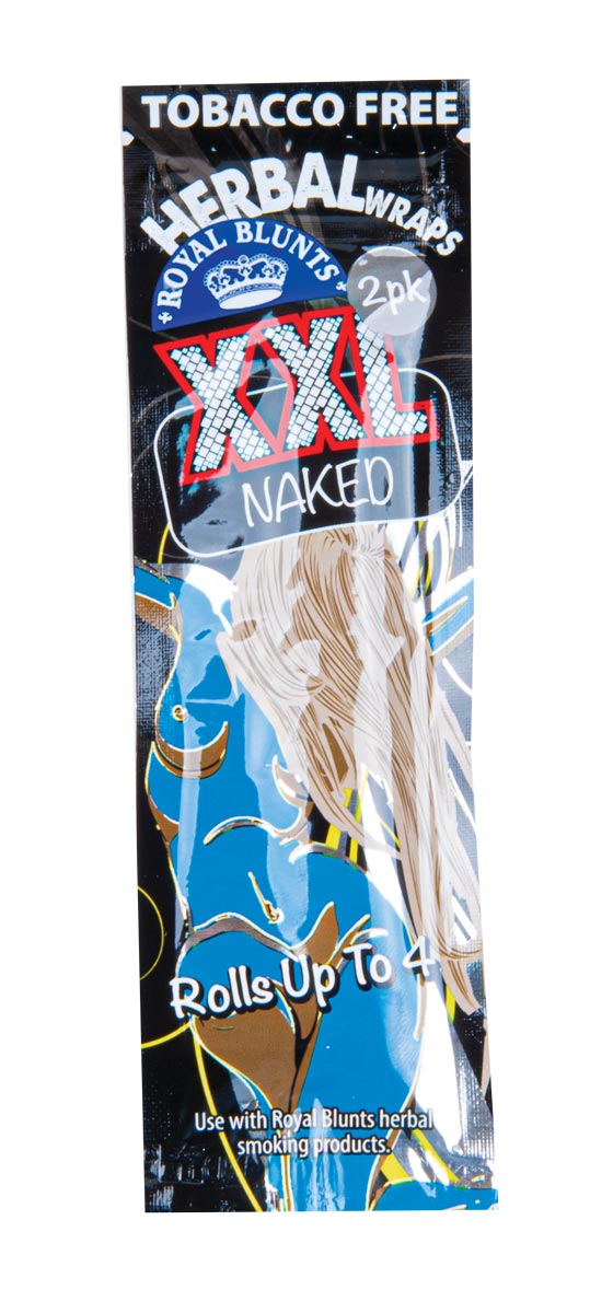 Display Royal Blunts Hemparillo XXL Herbal Wraps Naked 25x2 Stk