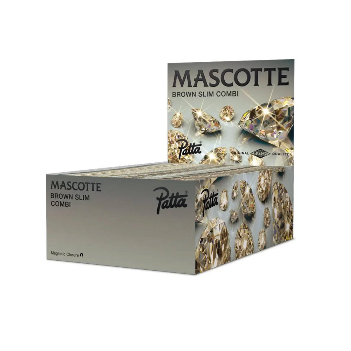 Mascotte Patta King Size Slim Zigarettenpapier + Filtertips, ungebleicht, 50 Stück