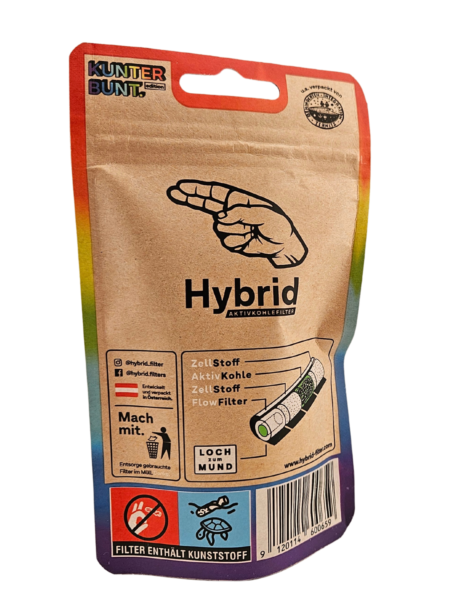 Hybrid Supreme Filters Rainbow Bag 55 Stuks
