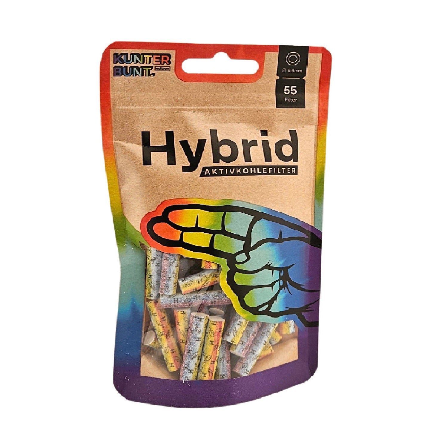 Hybrid Supreme Filters Rainbow Bag 55 Stuks