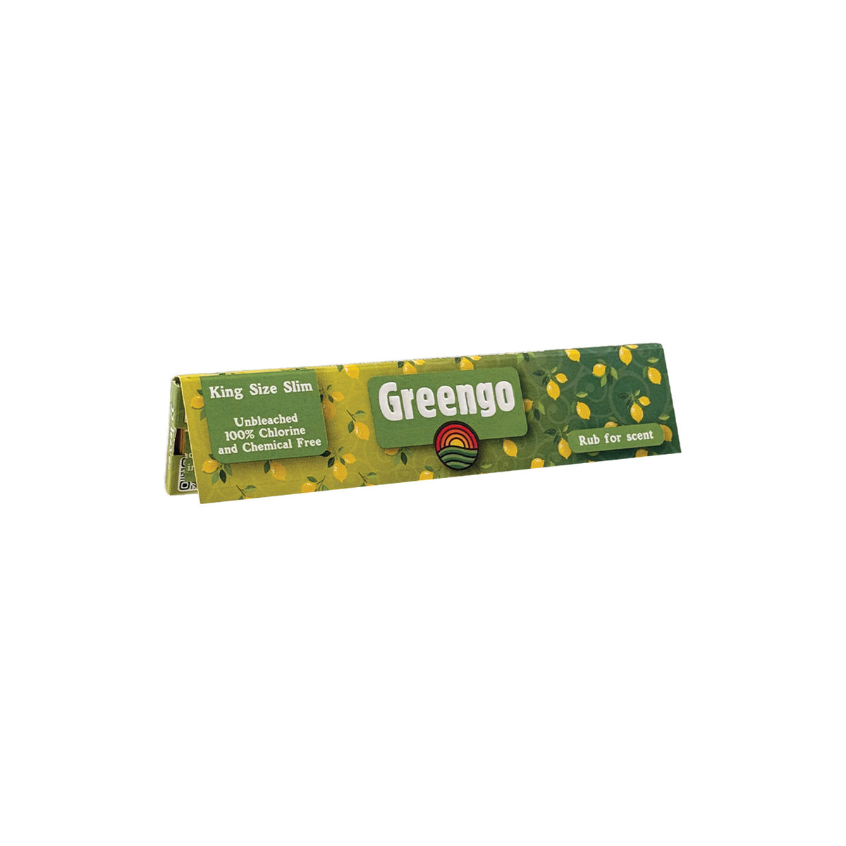 Greengo Lemons Edition Unbleached King Size Slim vloei 50 stuks