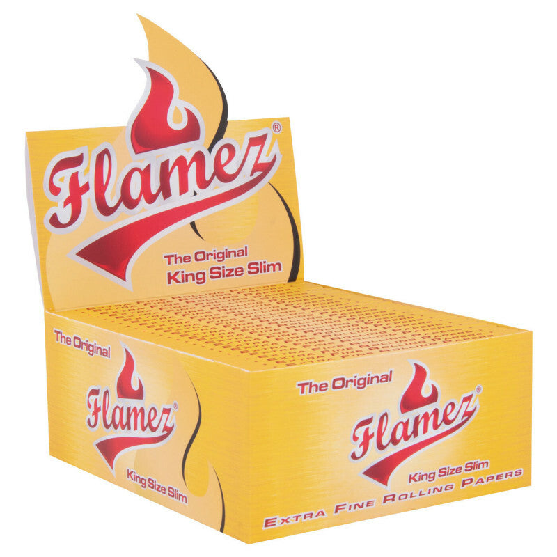Flamez Yellow Kingsize Slim Box 50 Stk