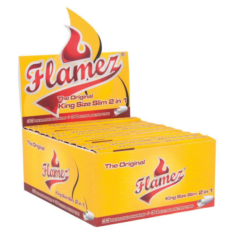 Flamez King Size Slim Two In One Display 24 Pcs