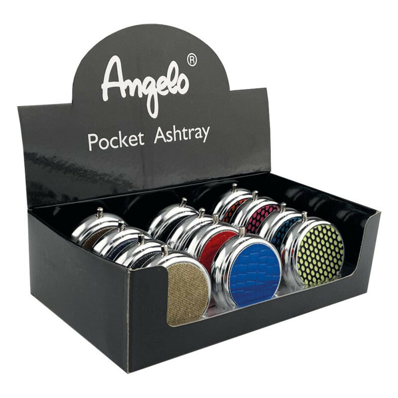 Display Angelo Pocket Ashtray Pu 12 Colors