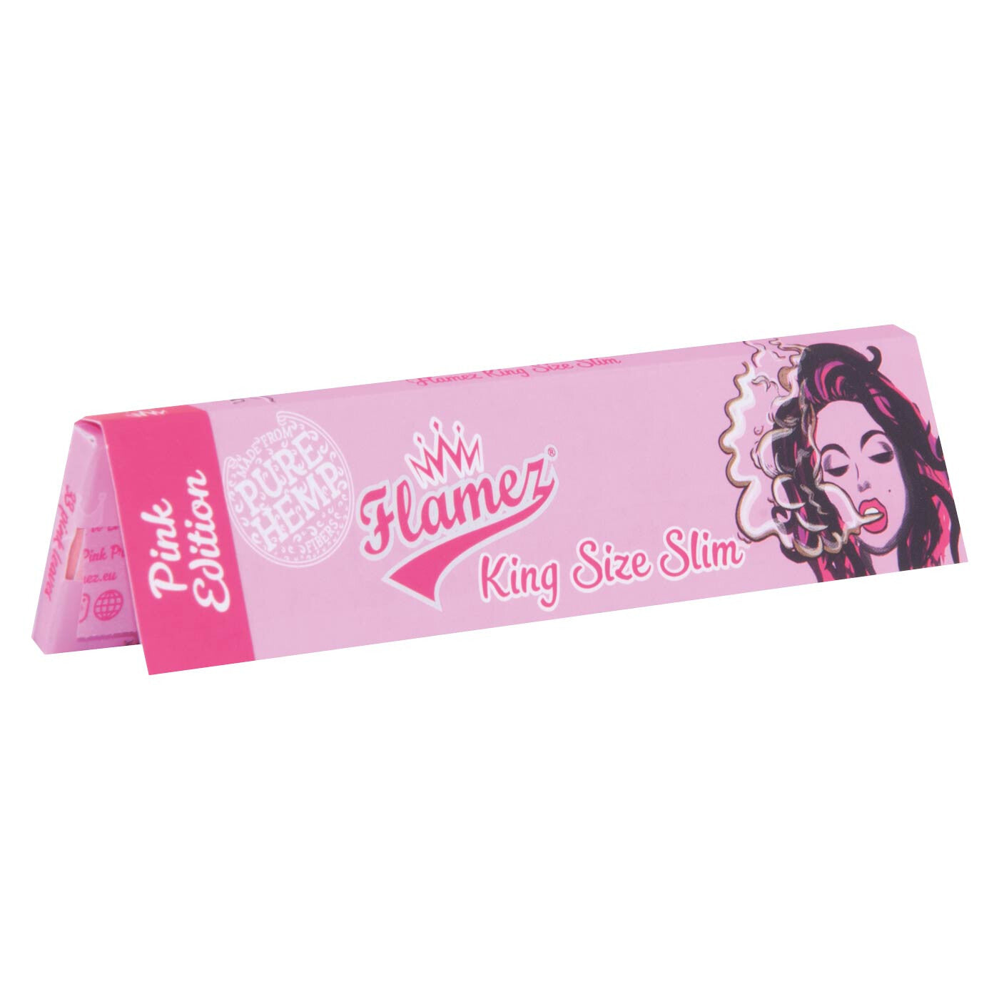 Flamez Pink King Size Slim Box 1 Pc zijkant