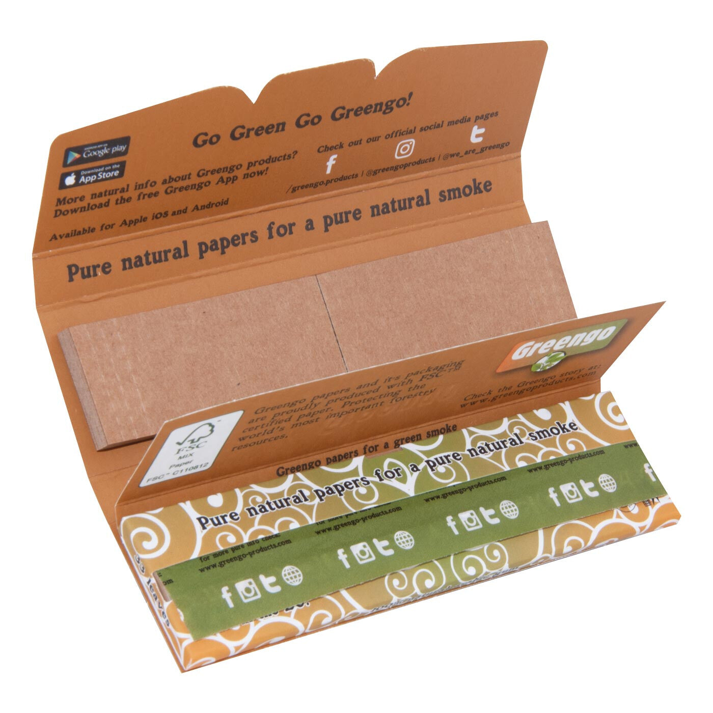 Greengo Unbleached King Size Regular 2 In 1 1 Pc Open