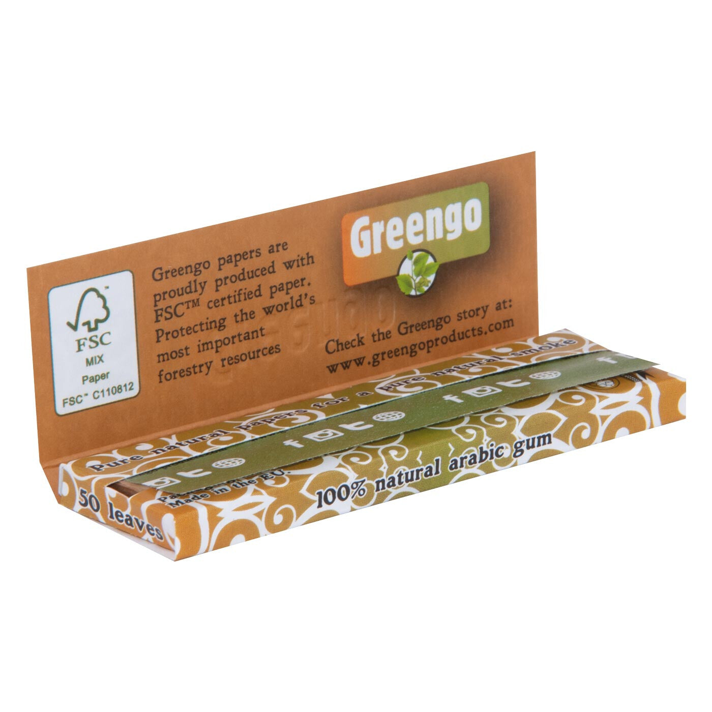 Greengo Unbleached Extra Thin Classics 1 Pc Open