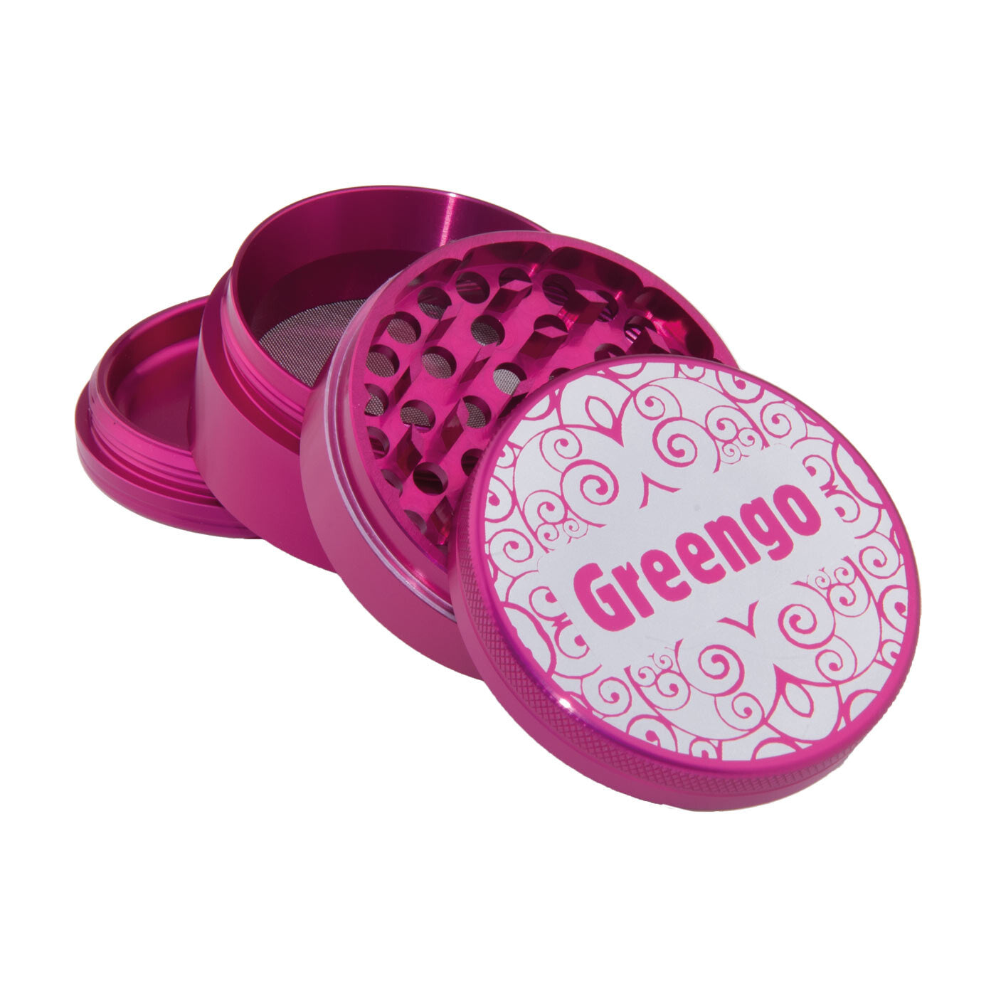 Greengo Grinder 4 Parts 63 Mm Pink voorkant